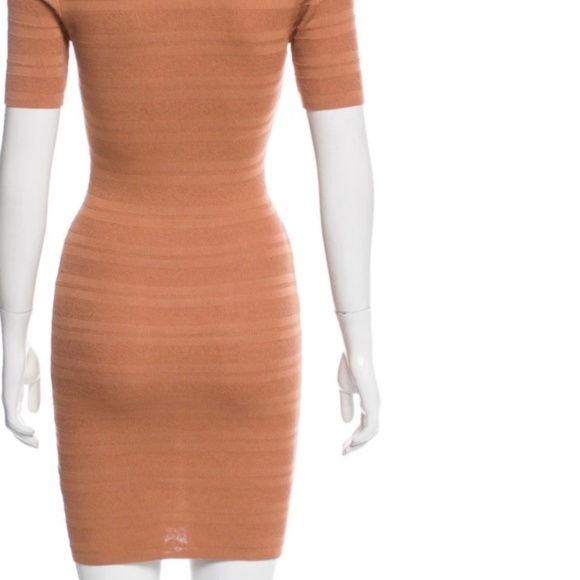 NWT! Torn x Ronny Kobo Cathy Pointelle Knit Dress Medium Caramel Color - Picture 3 of 7